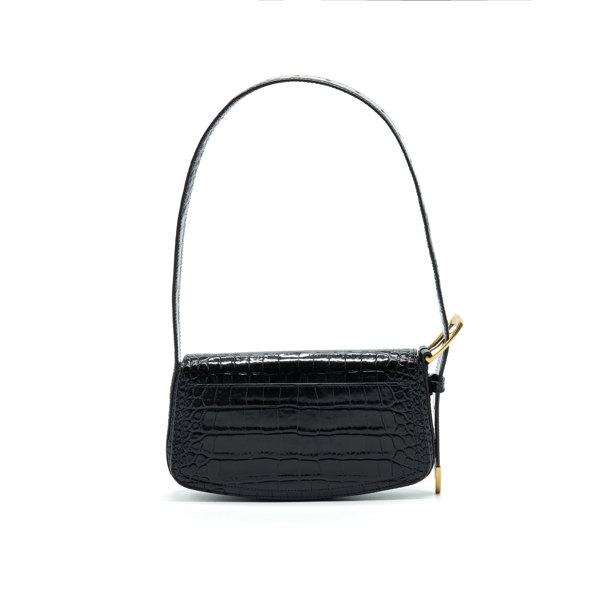 BALENCIAGA GHOST SLING BAG BLACK GHW