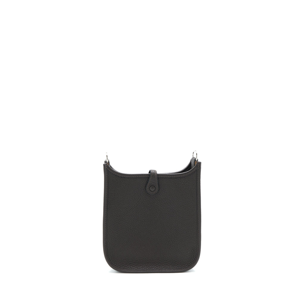 HERMES MINI EVELYN CLEMENCE EBENE/HAVANE SHW
