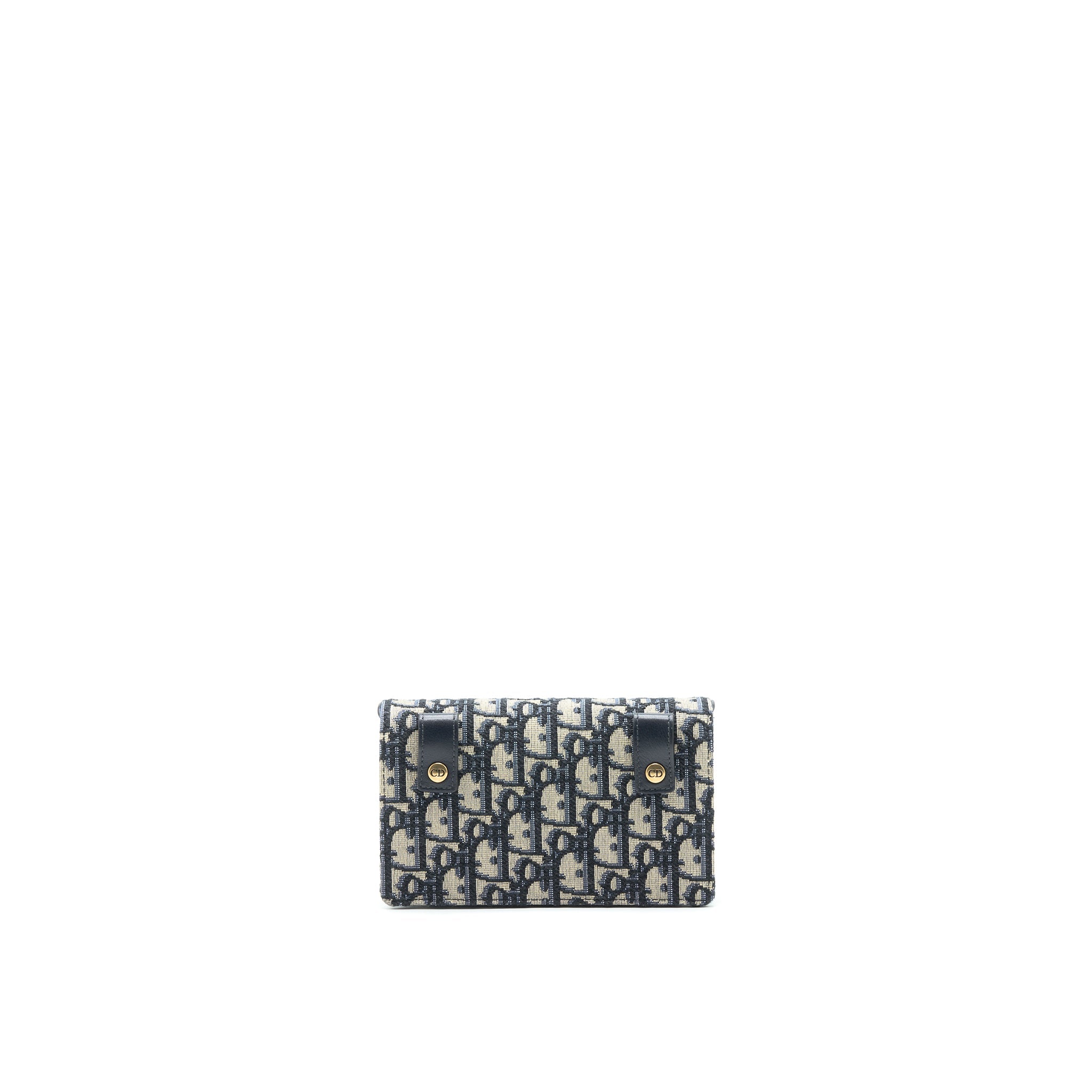 DIOR SADDLE BELT POUCH BLUE OBLIQUE JACQUARD