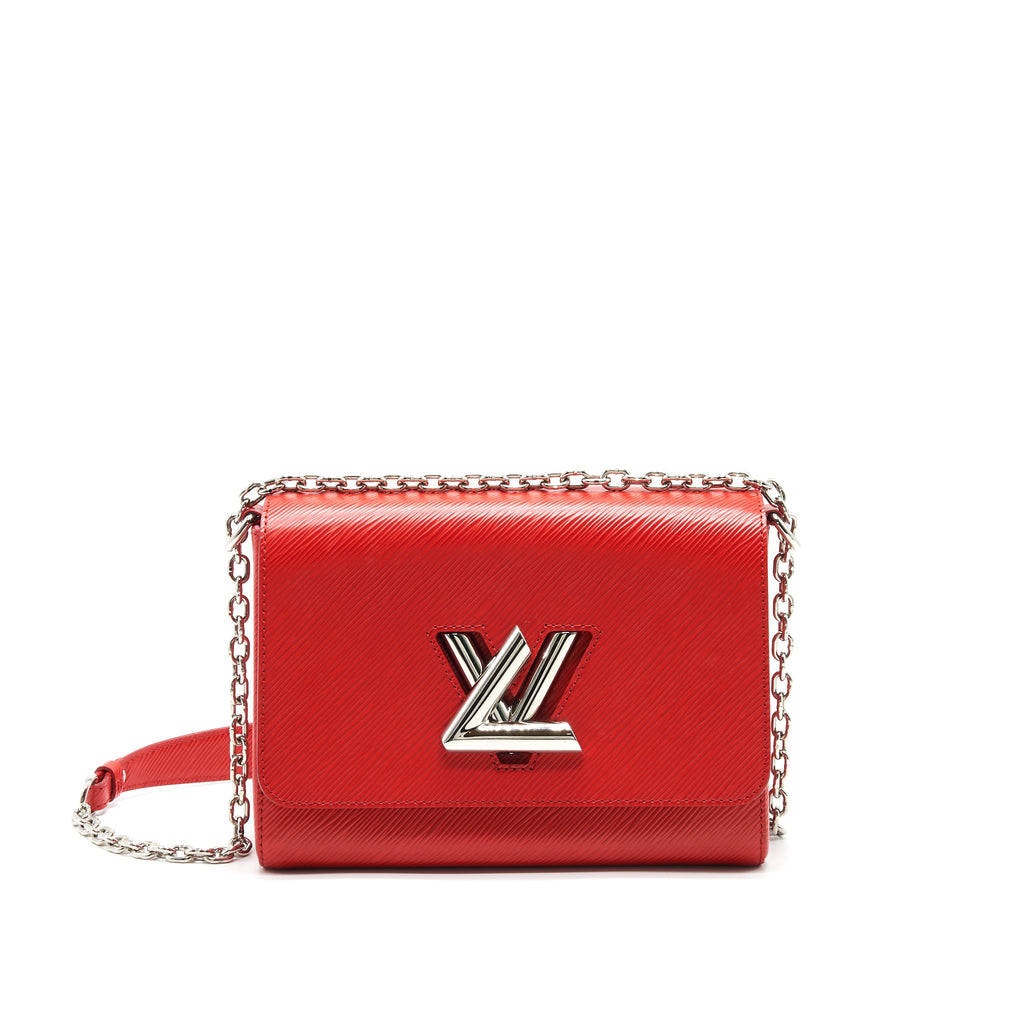 LOUIS VUITTON TWIST BAG MM RED SHW