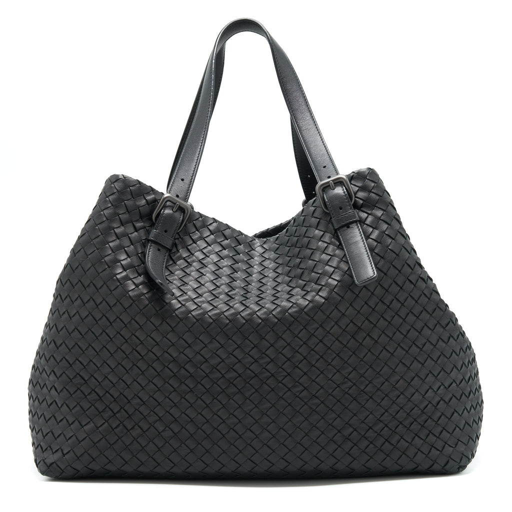 BOTTEGA VENETA LARGE TOTE BAG BLACK