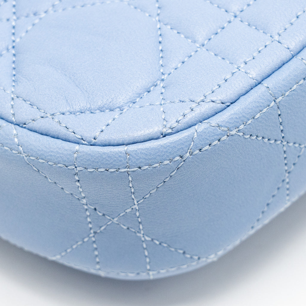 DIOR MISS DIOR CROSSBODY BAG LAMBSKIN LIGHT BLUE SHW