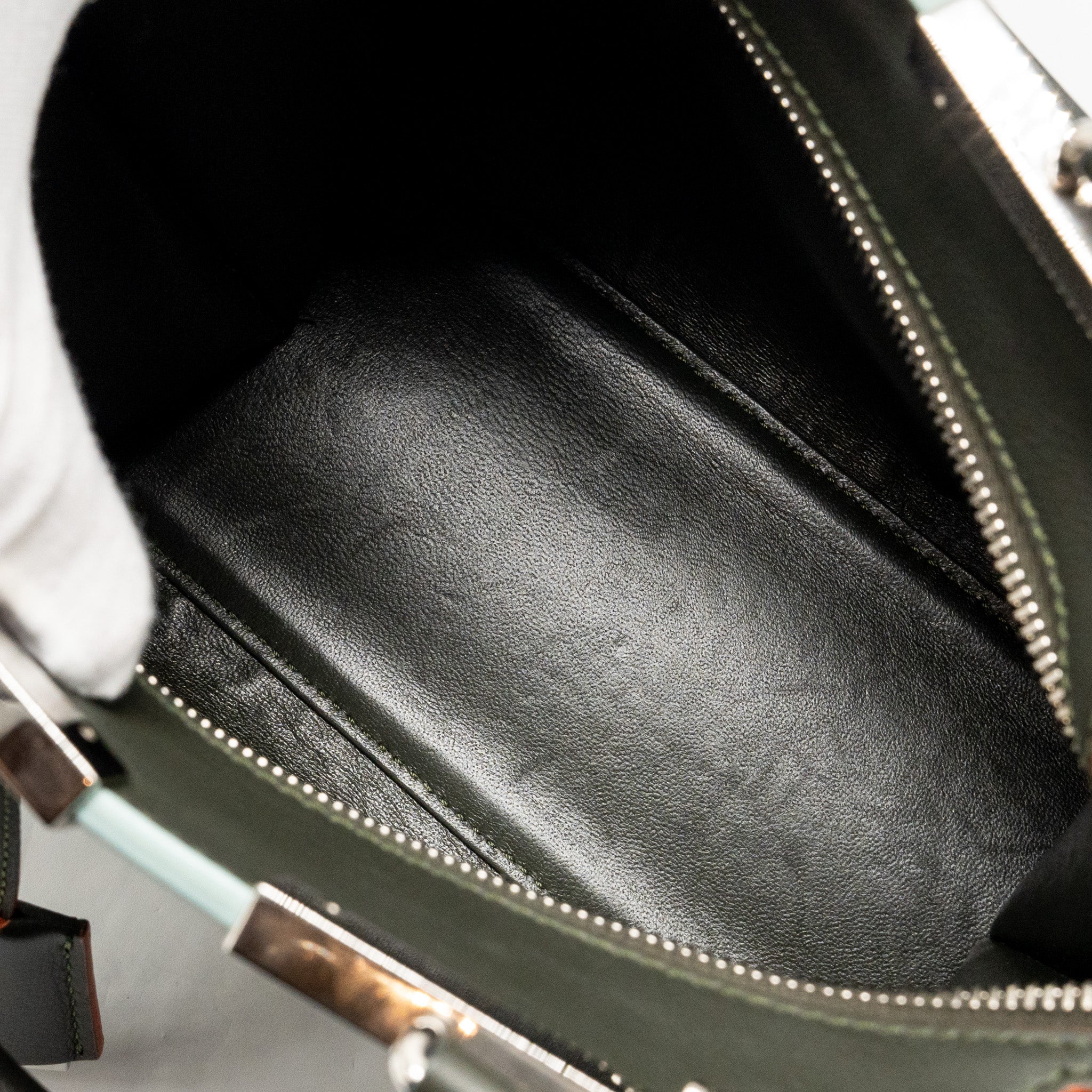 FENDI MINI 3JOURS TOTE BAG CALFSKIN DARK GREEN SHW