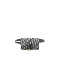 DIOR SADDLE BELT POUCH BLUE OBLIQUE JACQUARD