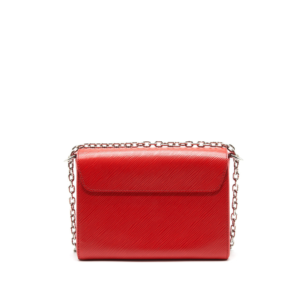 LOUIS VUITTON TWIST BAG MM RED SHW