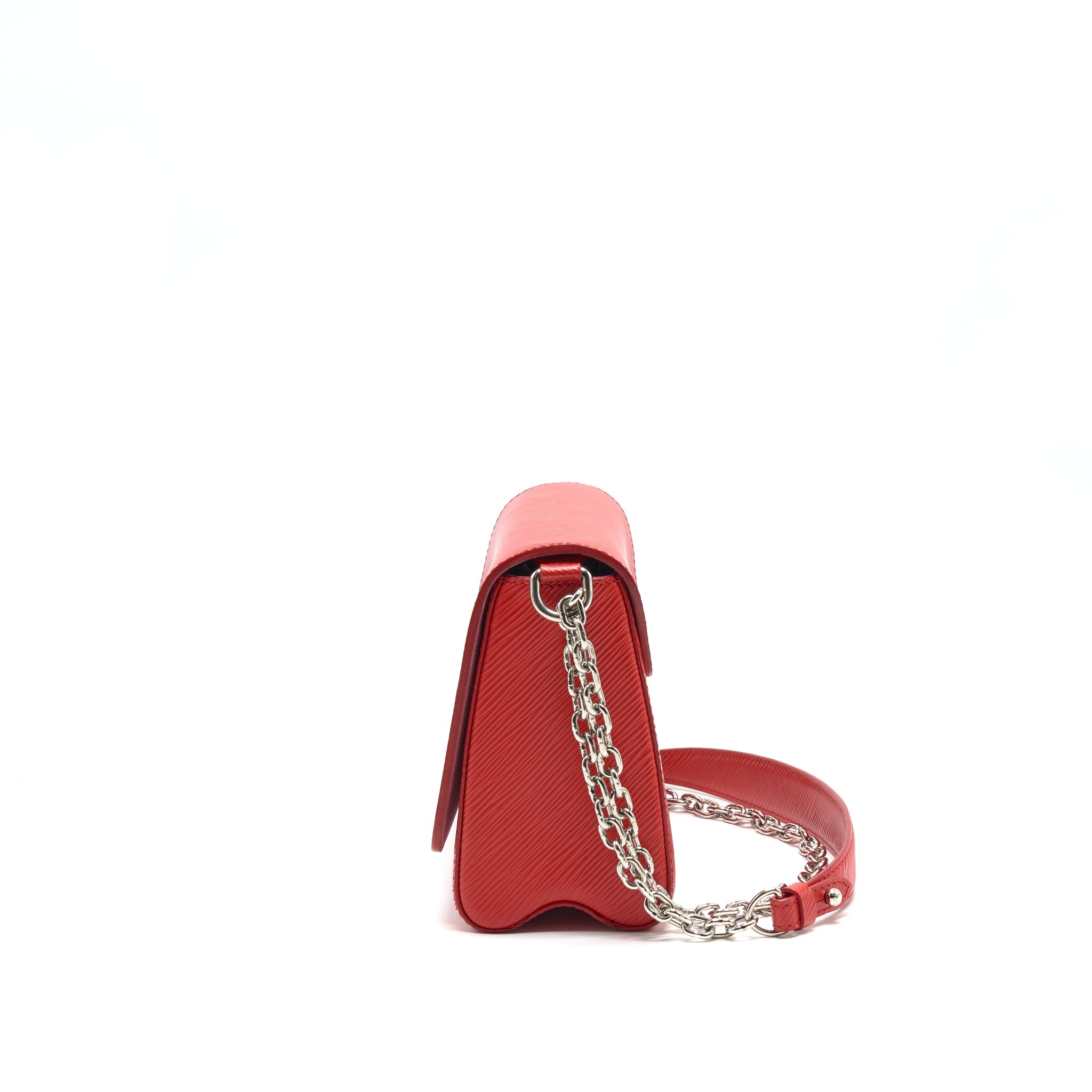 LOUIS VUITTON TWIST BAG MM RED SHW