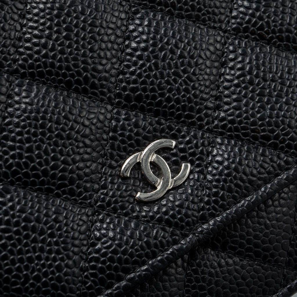 CHANEL CLASSIC WALLET ON CHAIN CAVIAR BLACK SHW