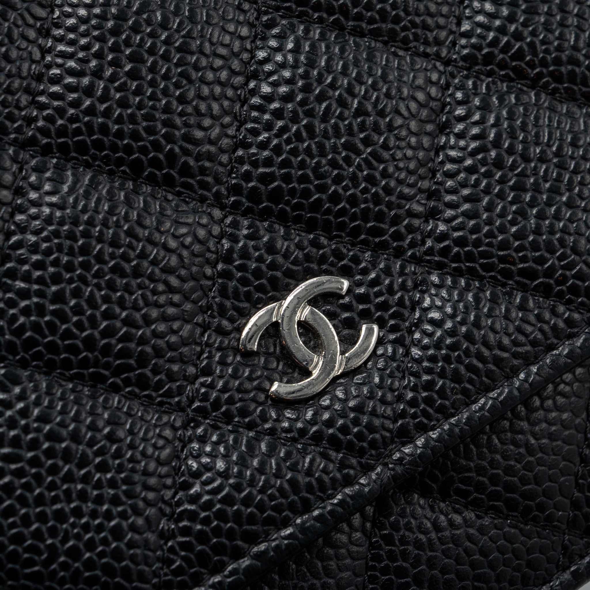 CHANEL CLASSIC WALLET ON CHAIN CAVIAR BLACK SHW