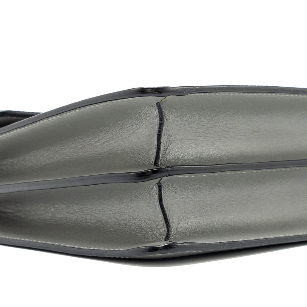 BVLGARI SERPENTI FOREVER LEATHER/CRYSTAL GALUCHAR GREY GHW