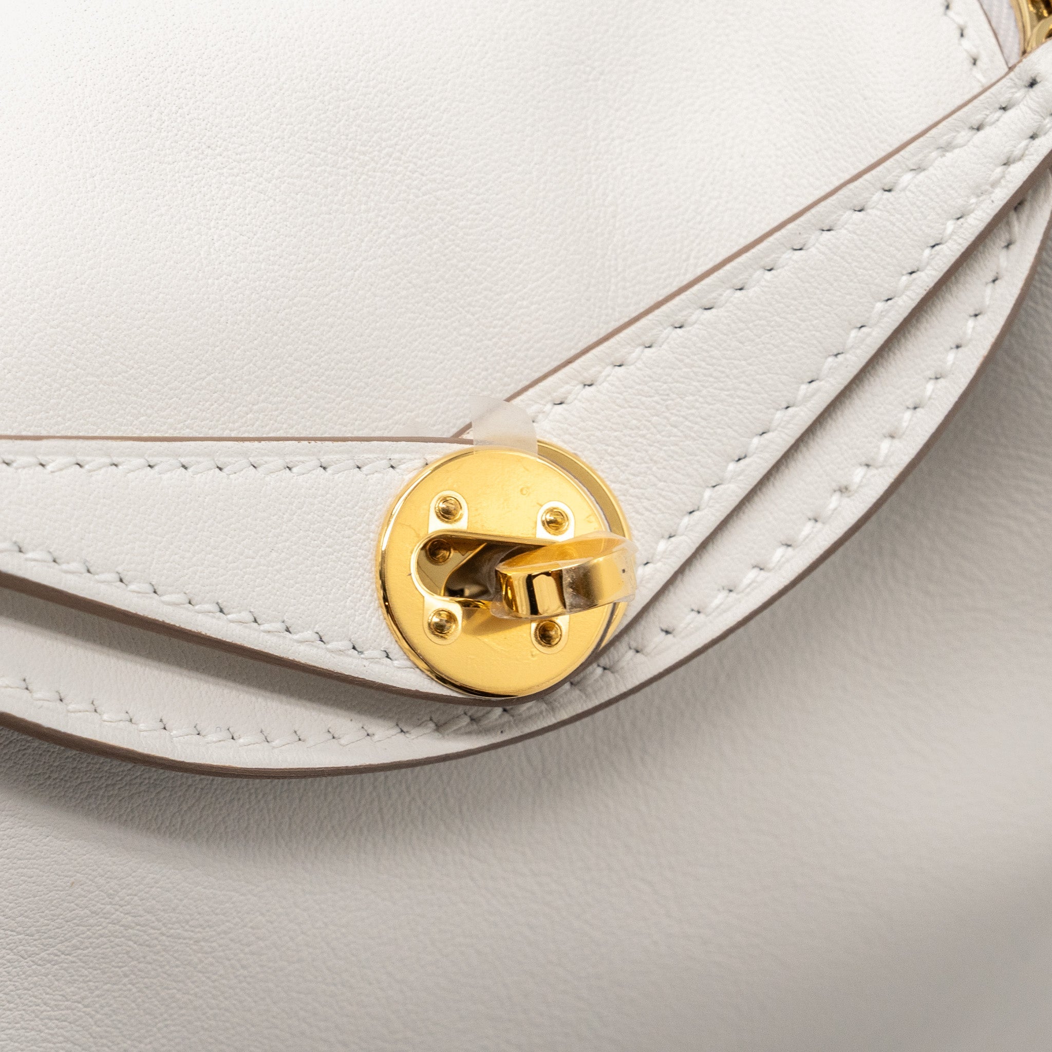 HERMES MINI LINDY SWIFT GRIS PALE / GRIS MEYER GHW