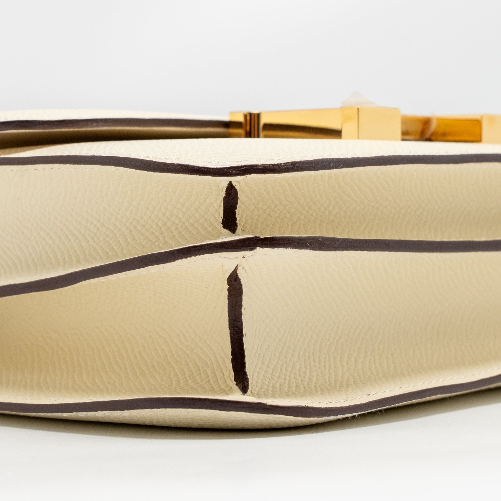 HERMES MINI CONSTANCE EPSOM NATA GHW