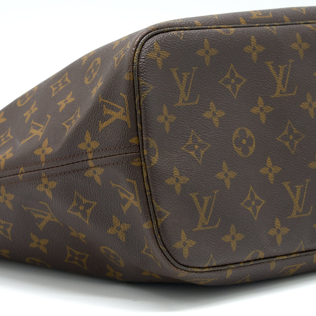 LOUIS VUITTON NEVERFULL MM MONOGRAM CANVAS GHW