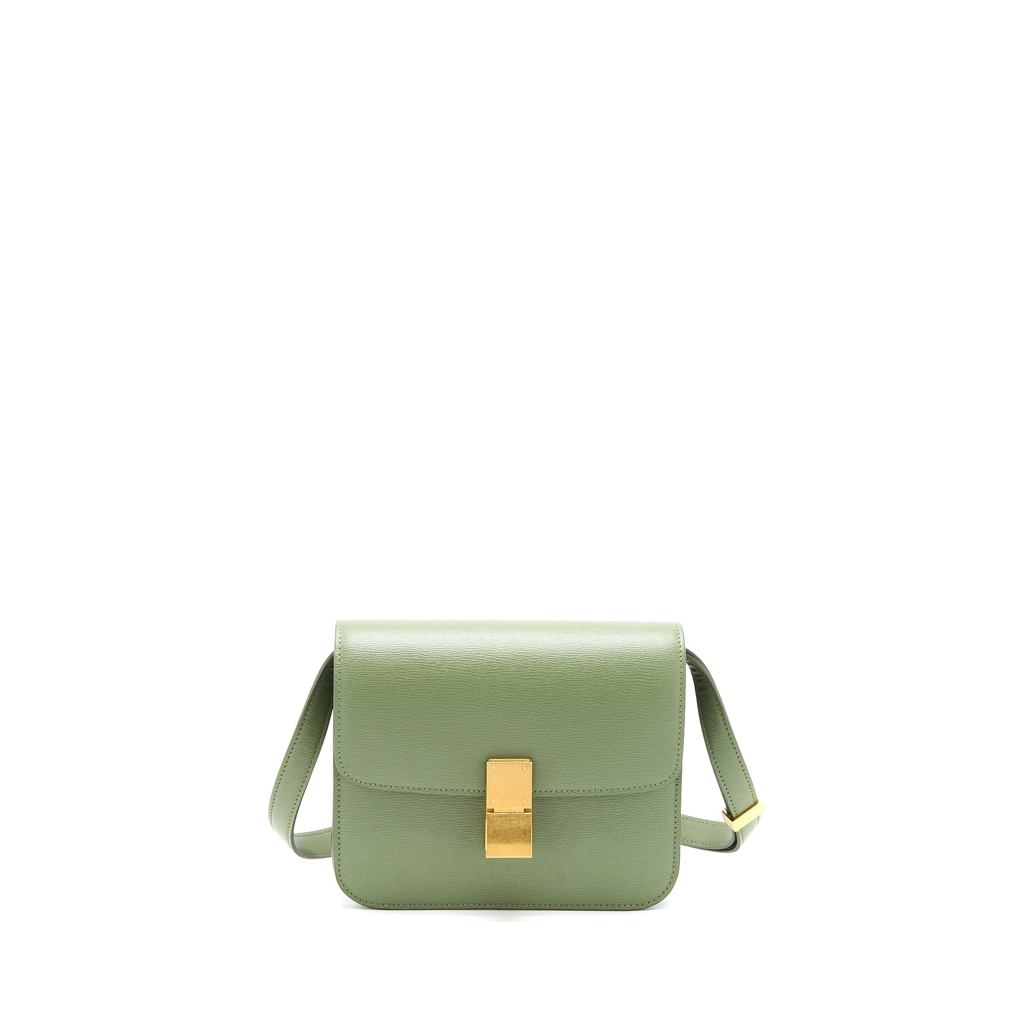 CELINE TEEN BOX CALFSKIN GREEN GHW