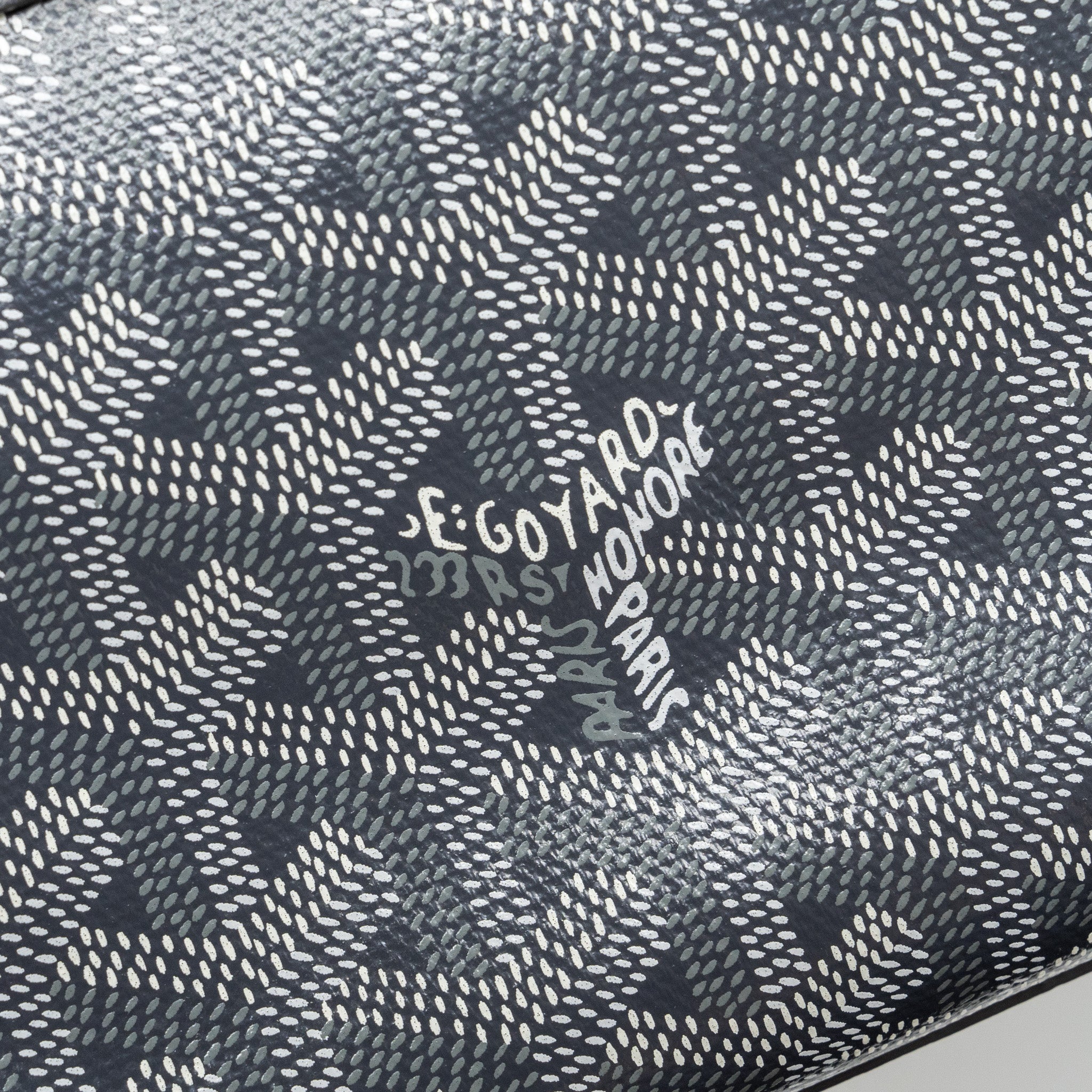 GOYARD MINI SAIGON BAG GOYARDINE CANVAS GREY SHW