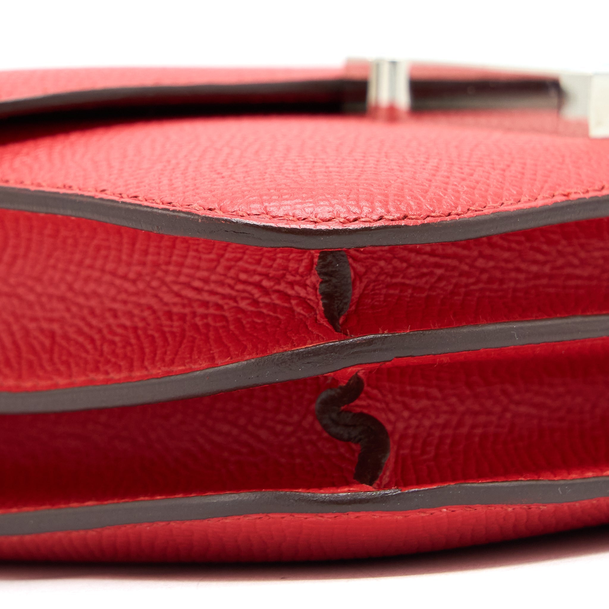 HERMES MINI CONSTANCE EPSOM S5 ROUGE TOMATE SHW