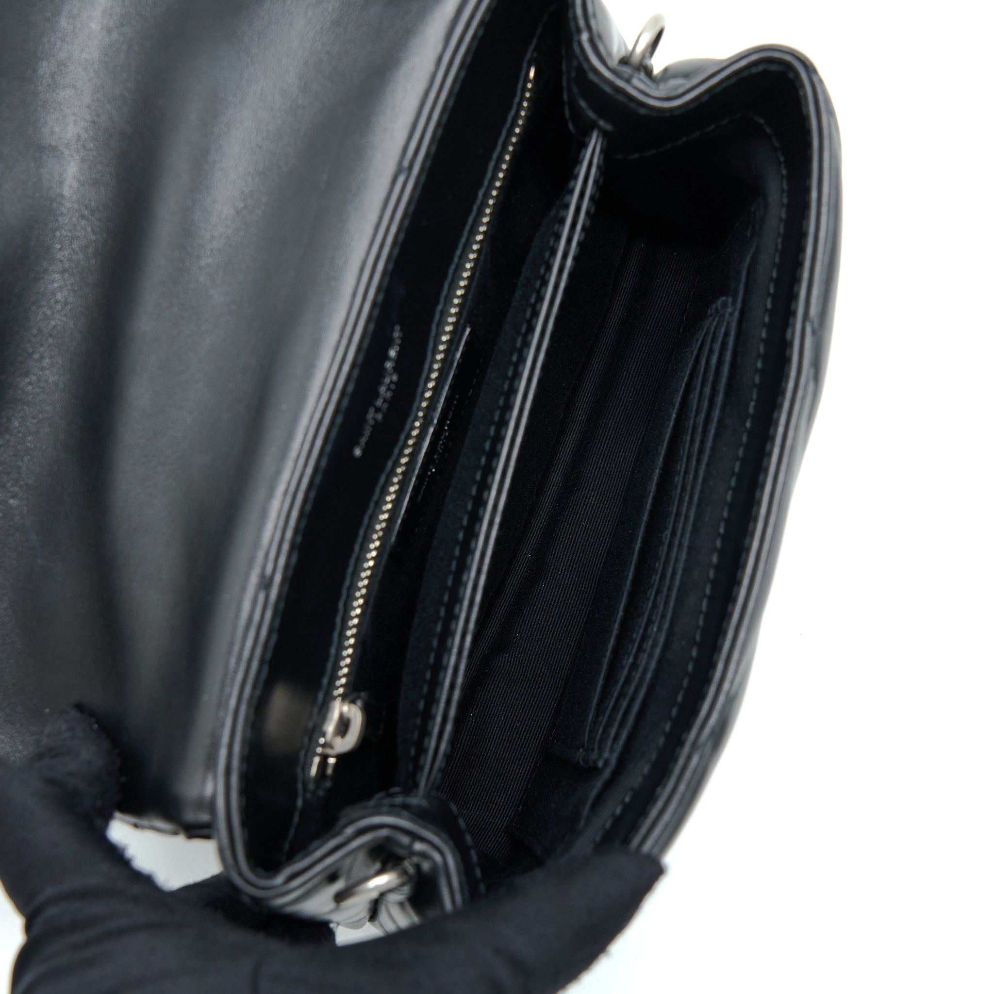 SAINT LAURENT/ YSL TOY LOU LOU BLACK SHW