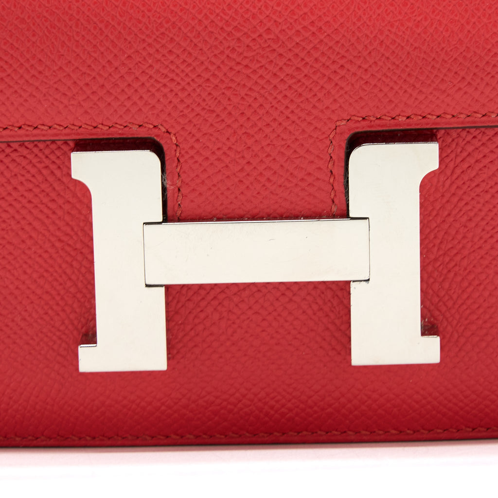 HERMES MINI CONSTANCE EPSOM S5 ROUGE TOMATE SHW