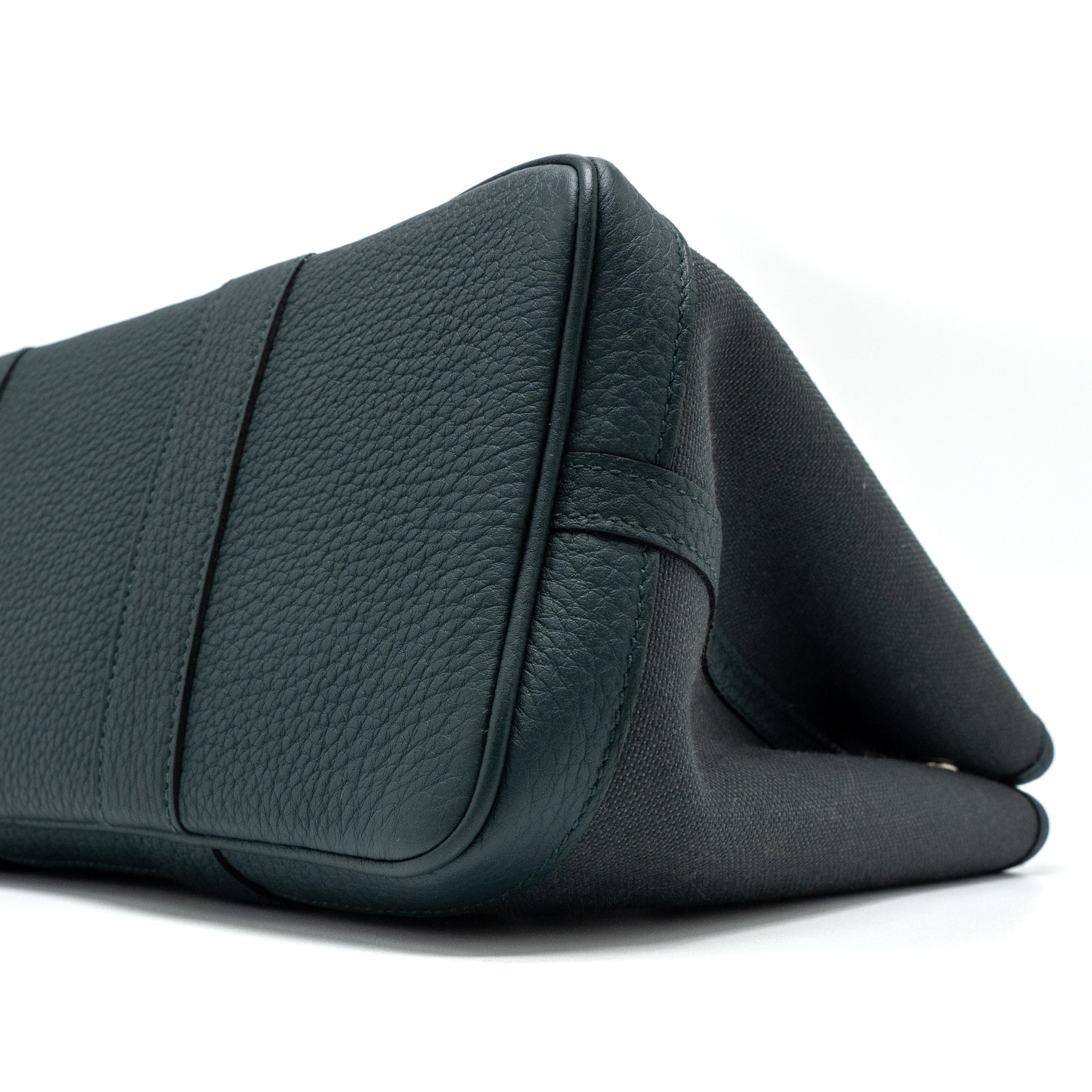 HERMES GARDEN PARTY 30 CANVAS/NEGONDA VERT ROUSSEAU/VERT CYPRES SHW
