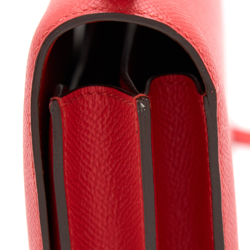 HERMES MINI CONSTANCE EPSOM S5 ROUGE TOMATE SHW