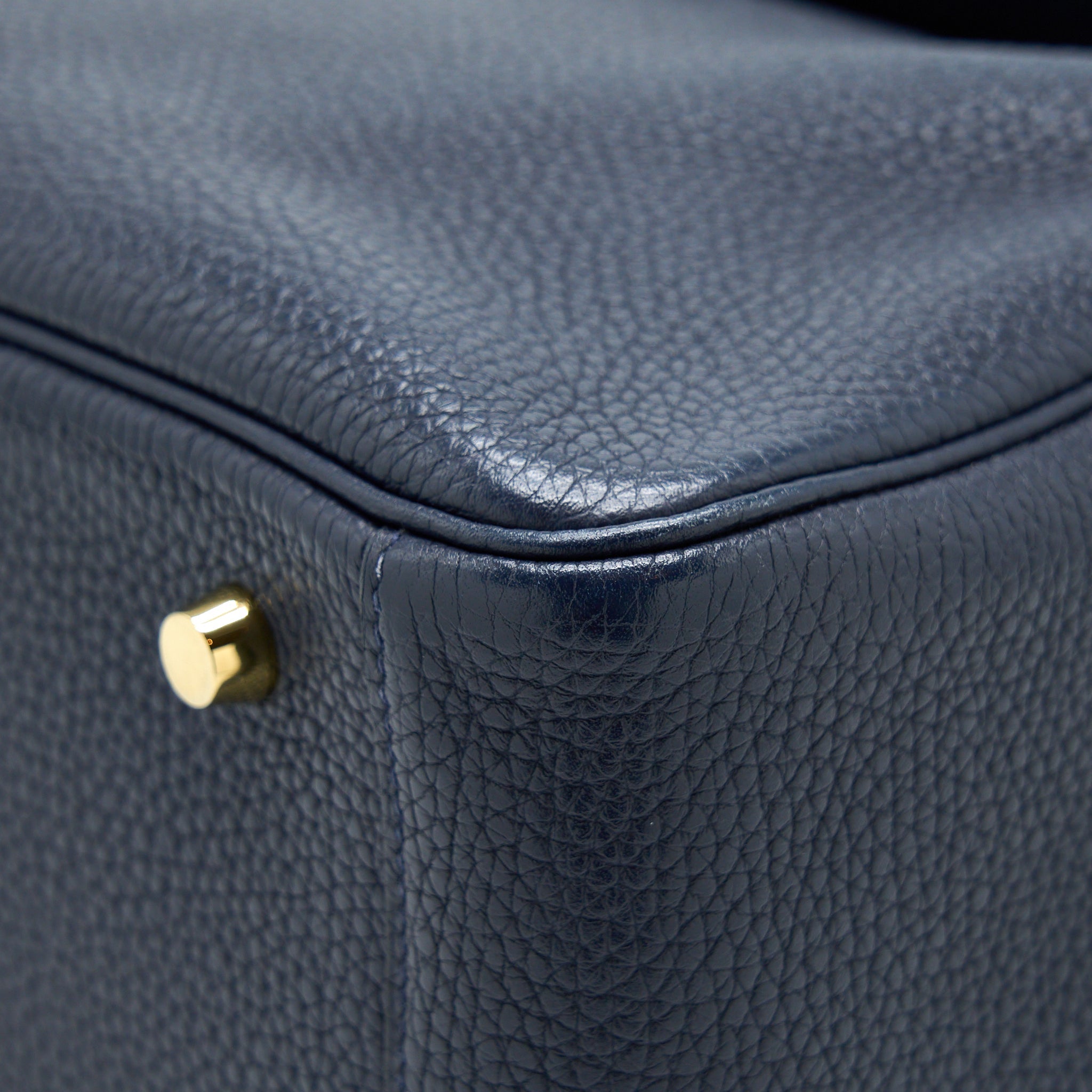 HERMES LINDY 30 CLEMENCE BLUE UNIT GHW