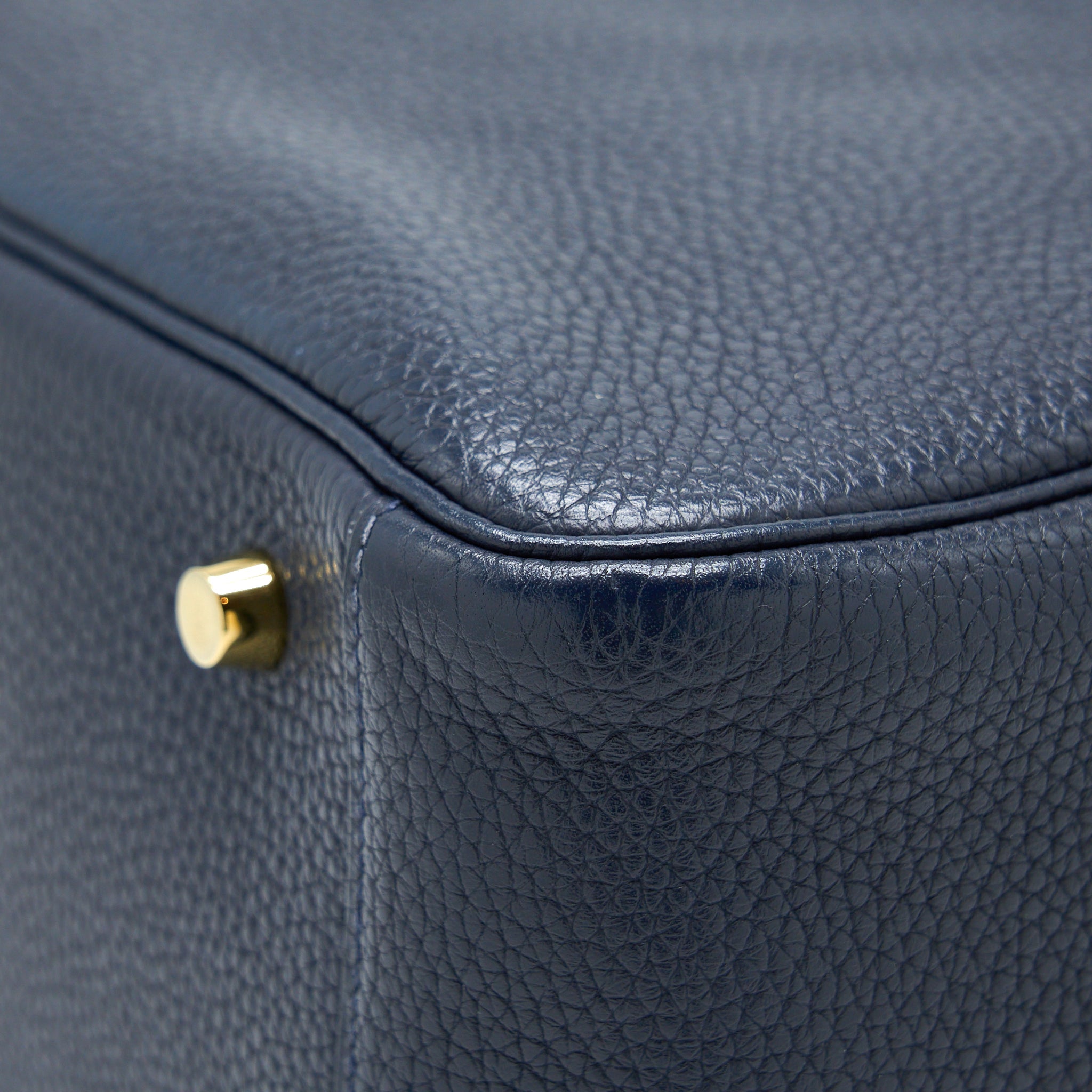 HERMES LINDY 30 CLEMENCE BLUE UNIT GHW