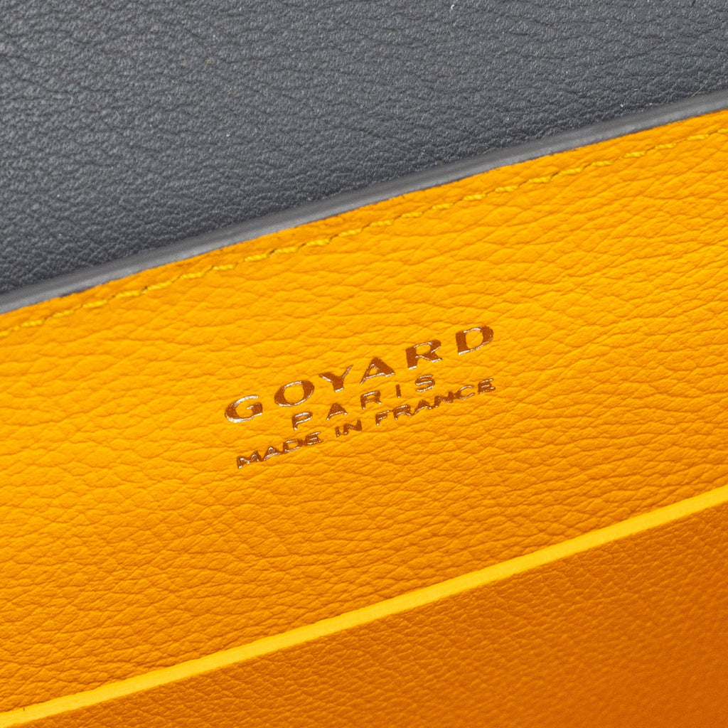 GOYARD MINI SAIGON BAG GOYARDINE CANVAS GREY SHW