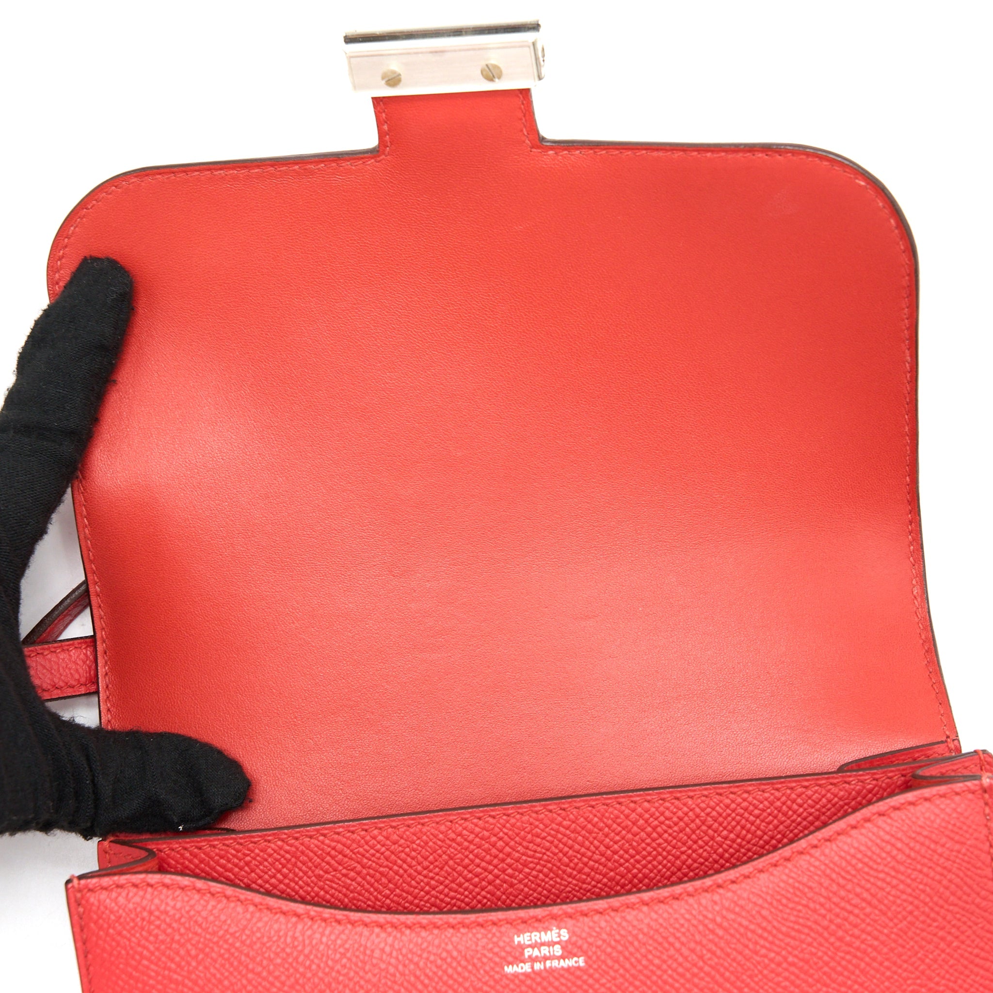 HERMES MINI CONSTANCE EPSOM S5 ROUGE TOMATE SHW