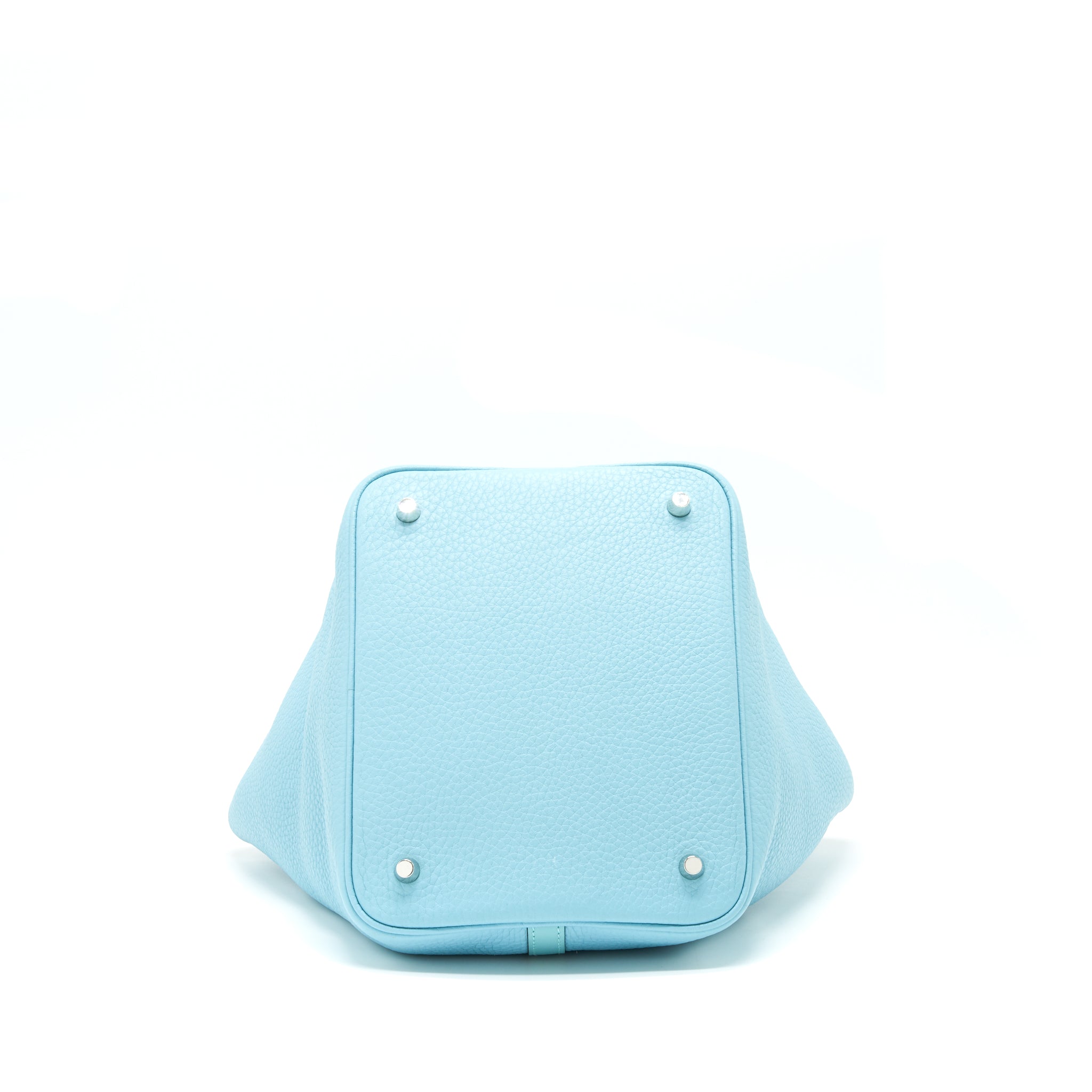 HERMES PICOTIN 22 LOCK BAG BLUE ATOLL SHW