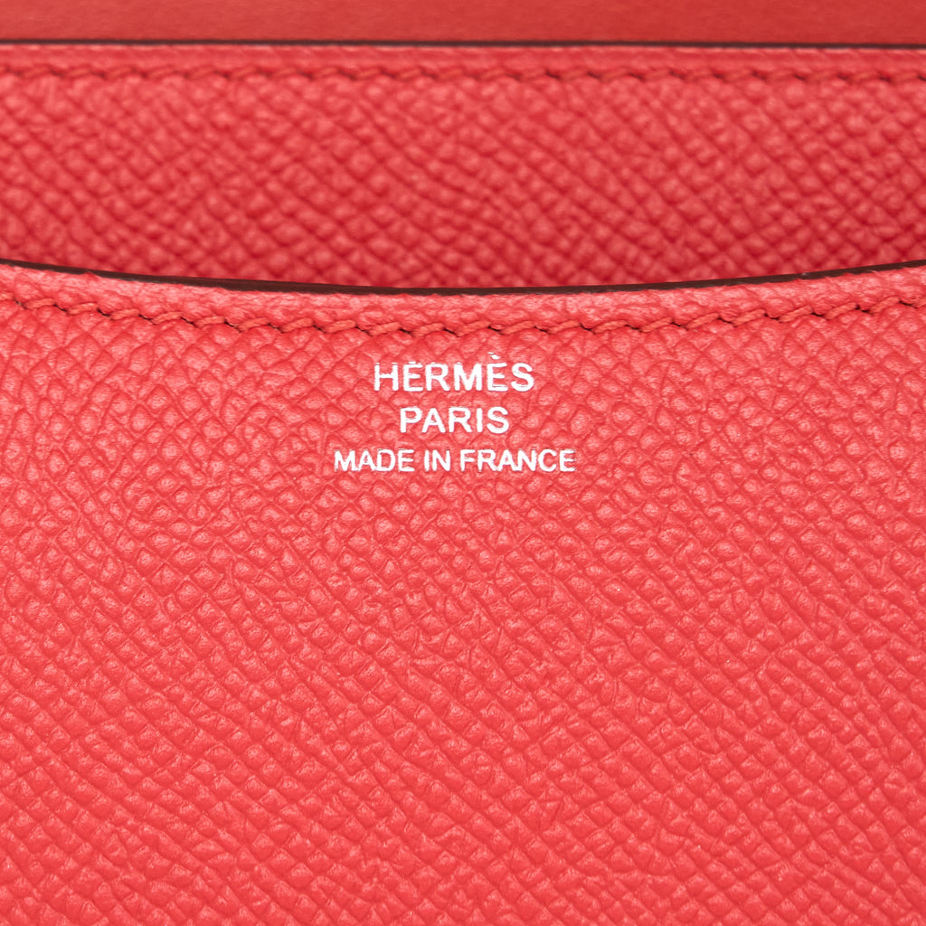 HERMES MINI CONSTANCE EPSOM S5 ROUGE TOMATE SHW