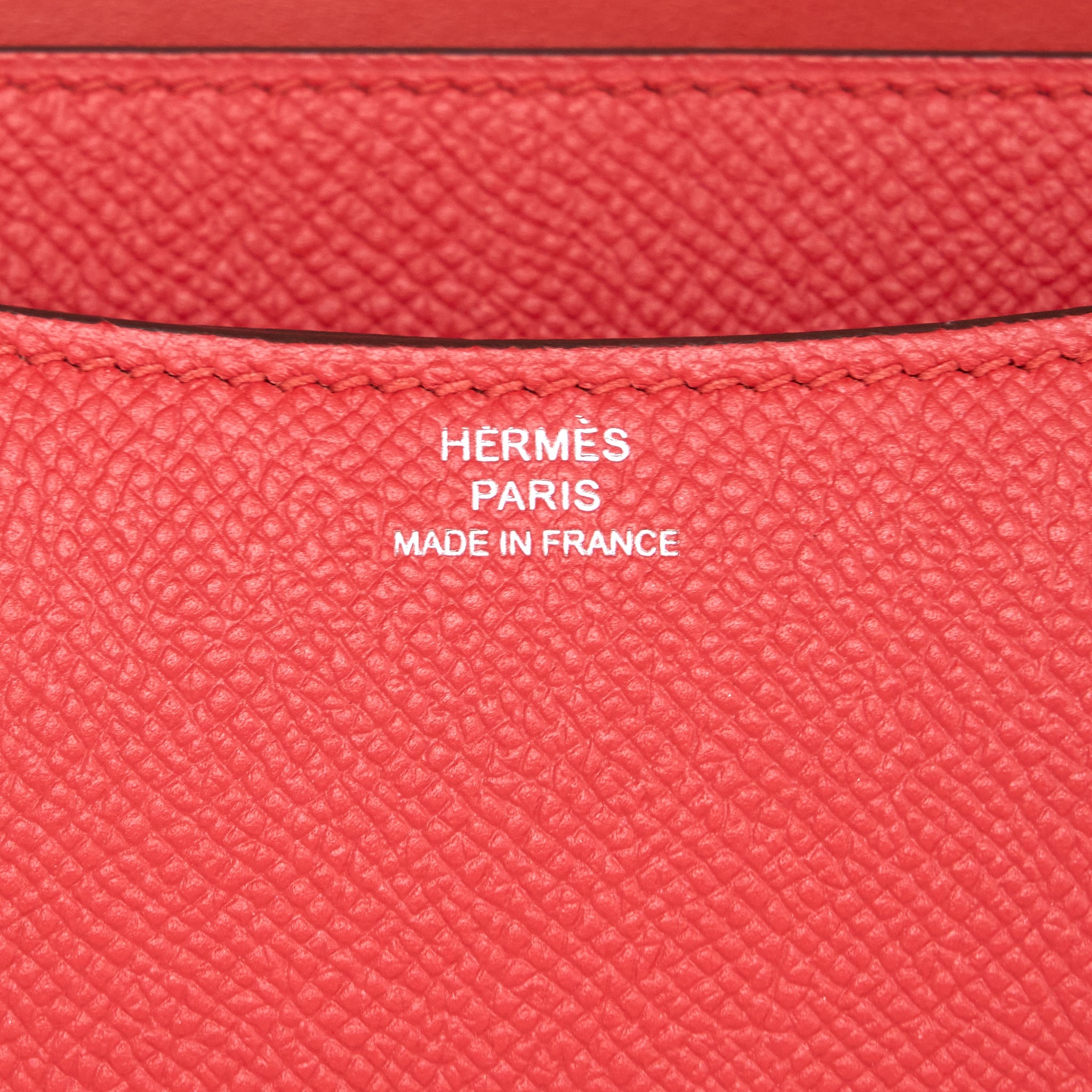HERMES MINI CONSTANCE EPSOM S5 ROUGE TOMATE SHW