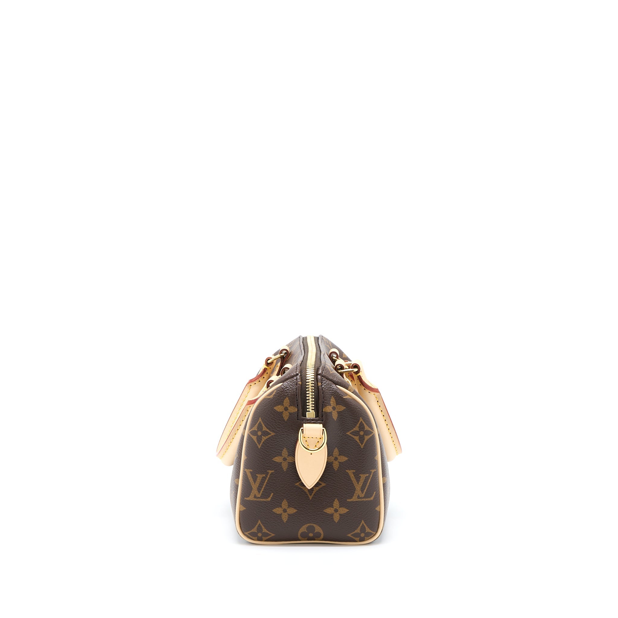 LOUIS VUITTON SPEEDY BANDOULIERE 20 MONOGRAM CANVAS WITH FUCHSIA STRAP GHW