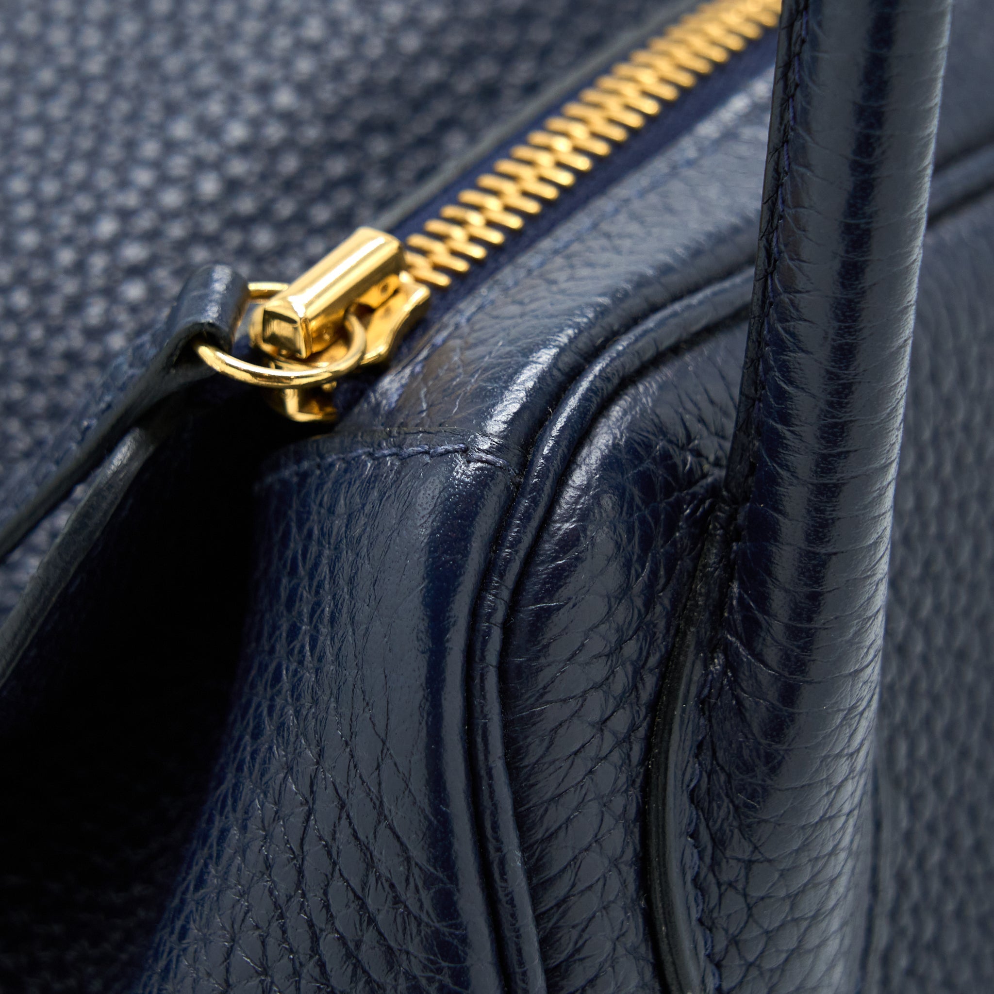 HERMES LINDY 30 CLEMENCE BLUE UNIT GHW