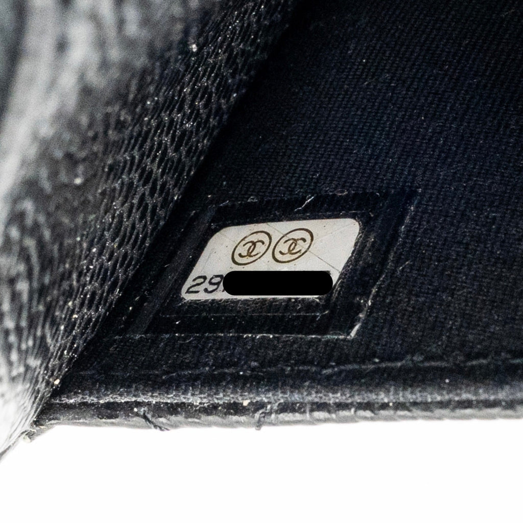 CHANEL CLASSIC WALLET ON CHAIN CAVIAR BLACK GHW