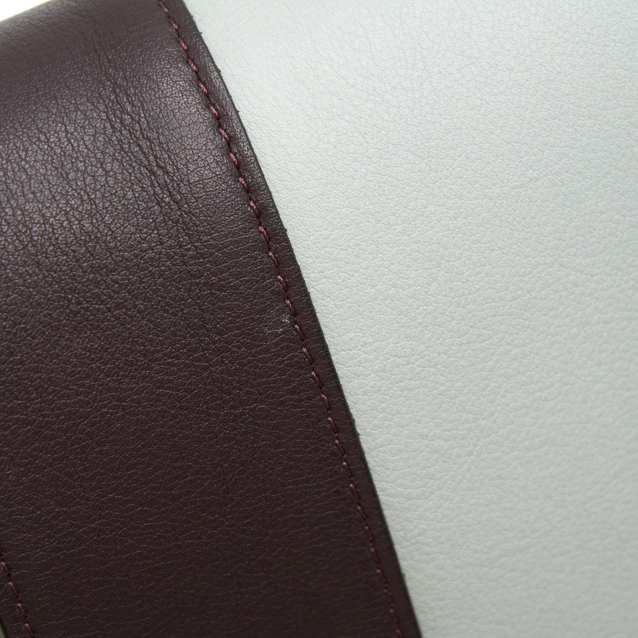 CELINE FRAME SHOULDER BAG GREY/ BURGUNDY