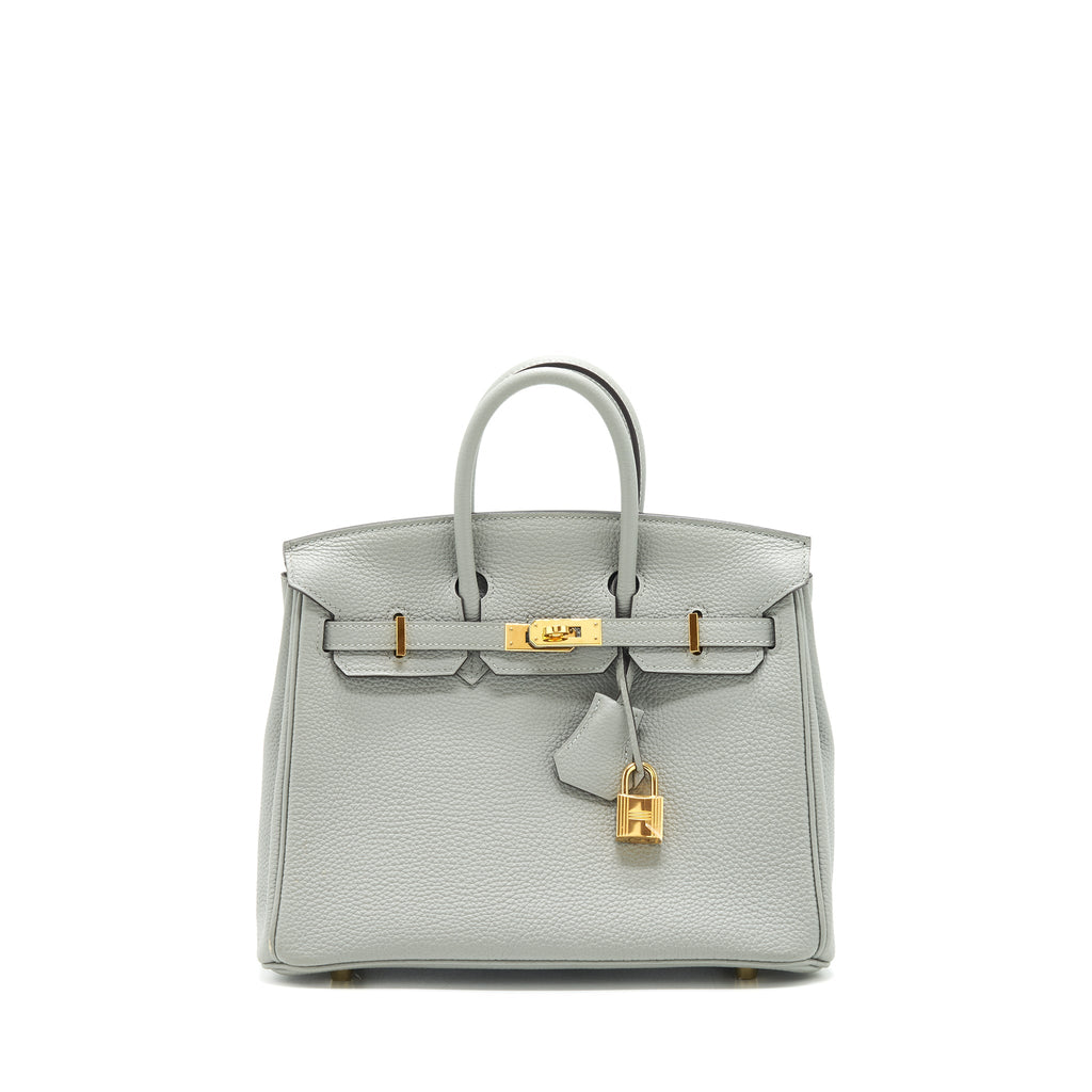 HERMES BIRKIN 25 TOGO 4Z GRIS MOUETTE GHW