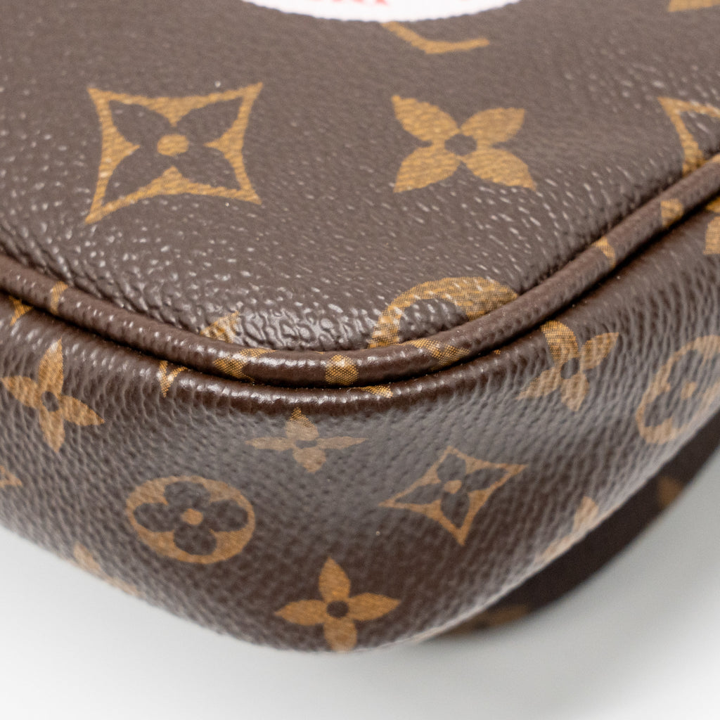 LOUIS VUITTON MY LV WORLD TOUR MULTI POCHETTE ACCESSORIES KHAKI STRAP MONOGRAM CANVAS GHW