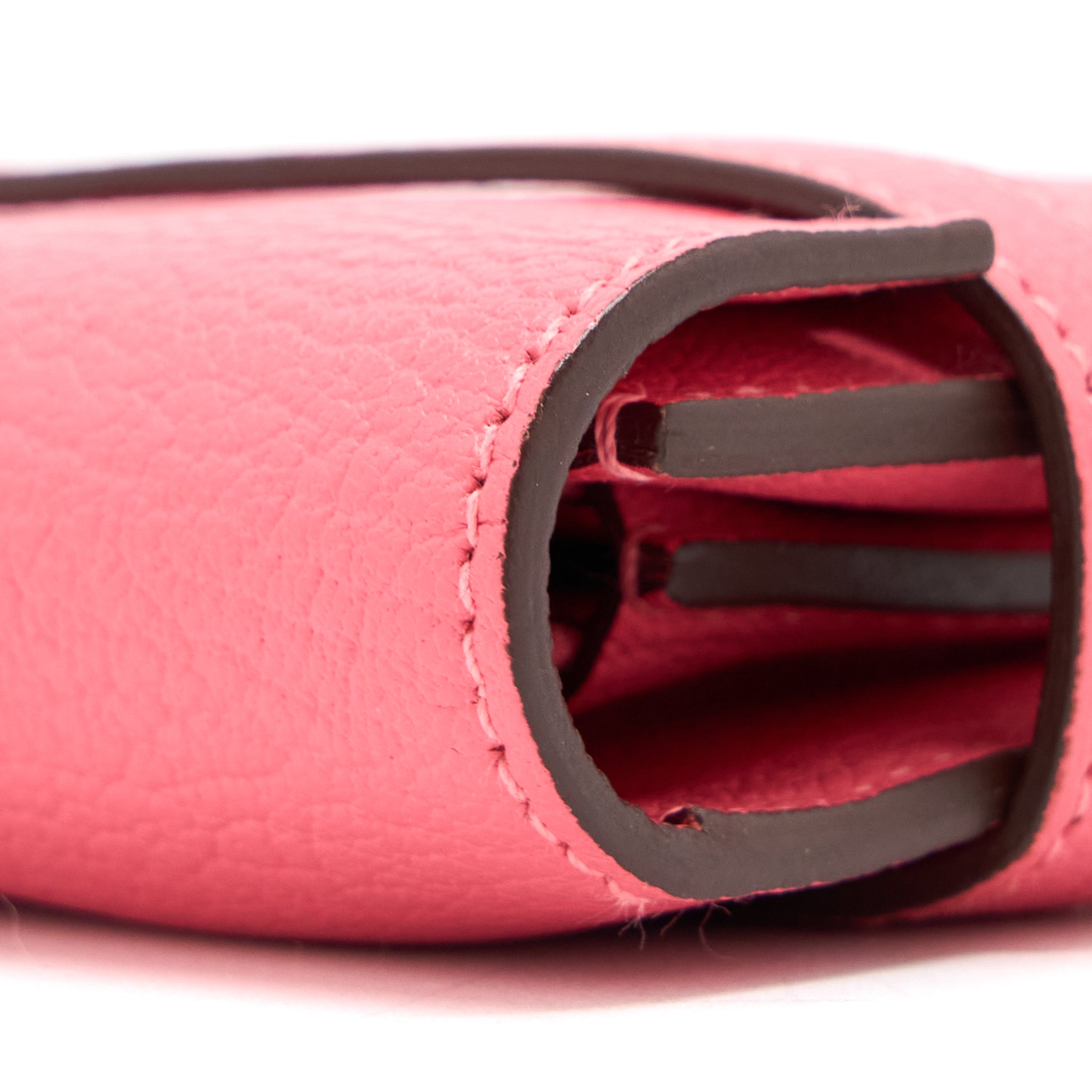 HERMES KELLY LONG WALLET CHEVRE MYSORE PINK SHW