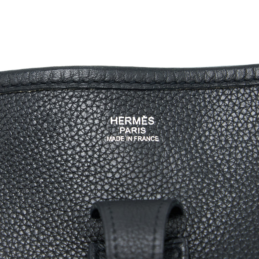 HERMES EVELYN 29 CLEMENCE BLACK SHW