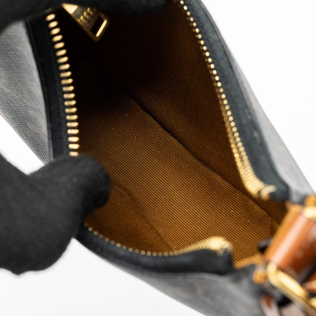 CELINE MINI AVA TRIOMPHE CANVAS/CALFSKIN TAN GHW