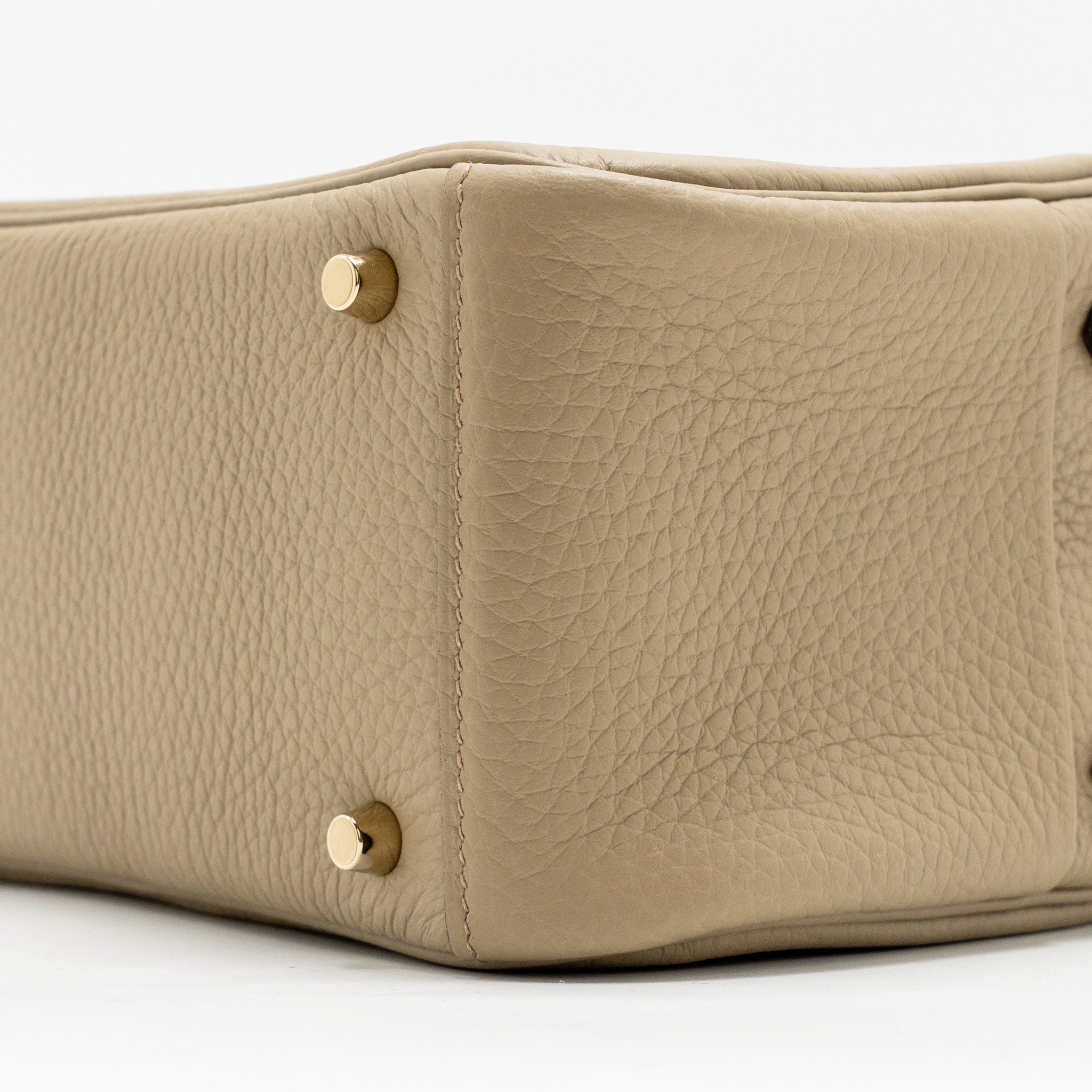 HERMES MINI LINDY II CLEMENCE 8Q BEIGE MARFA GHW