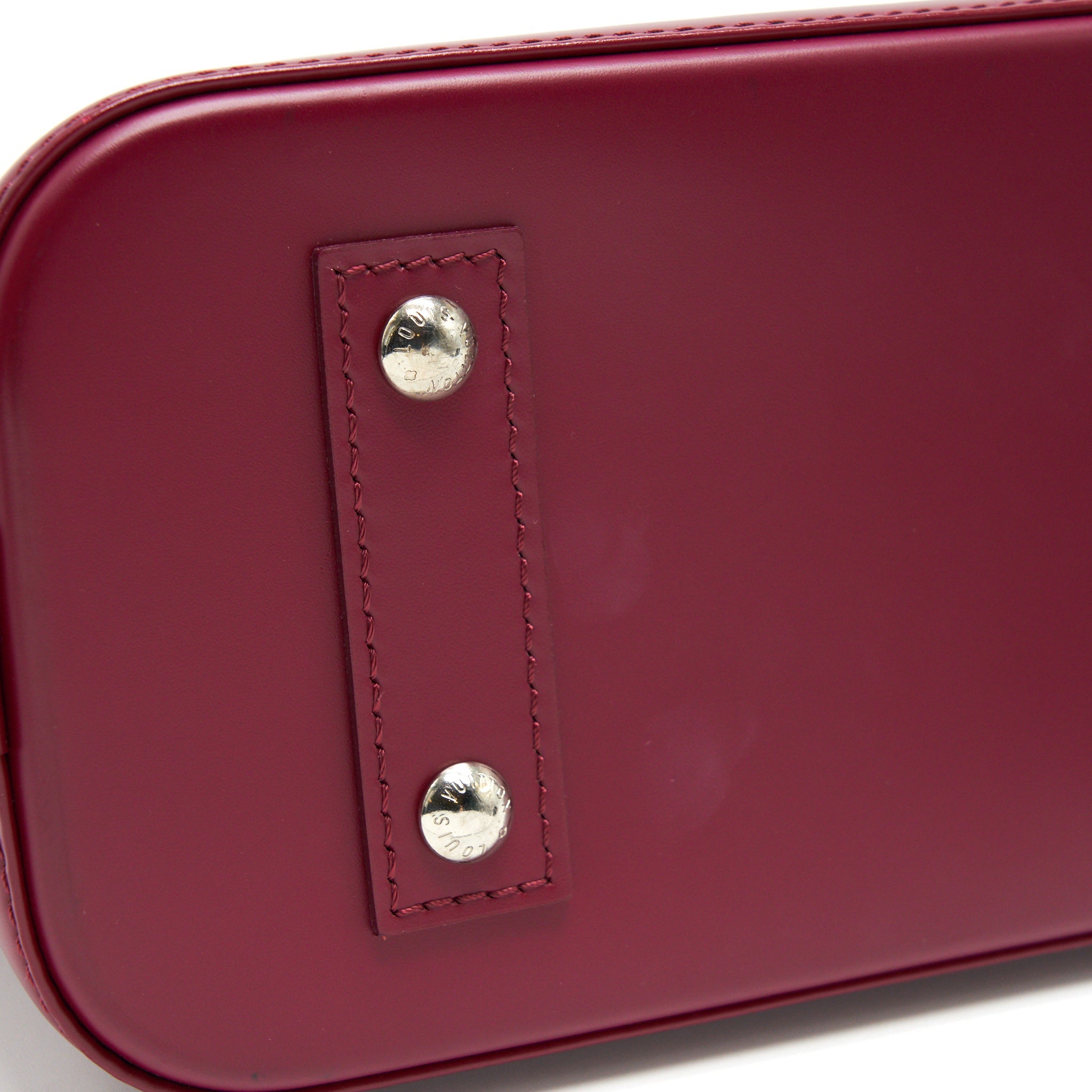 LOUIS VUITTON ALMA BB EPI LEATHER RASPBERRY SHW