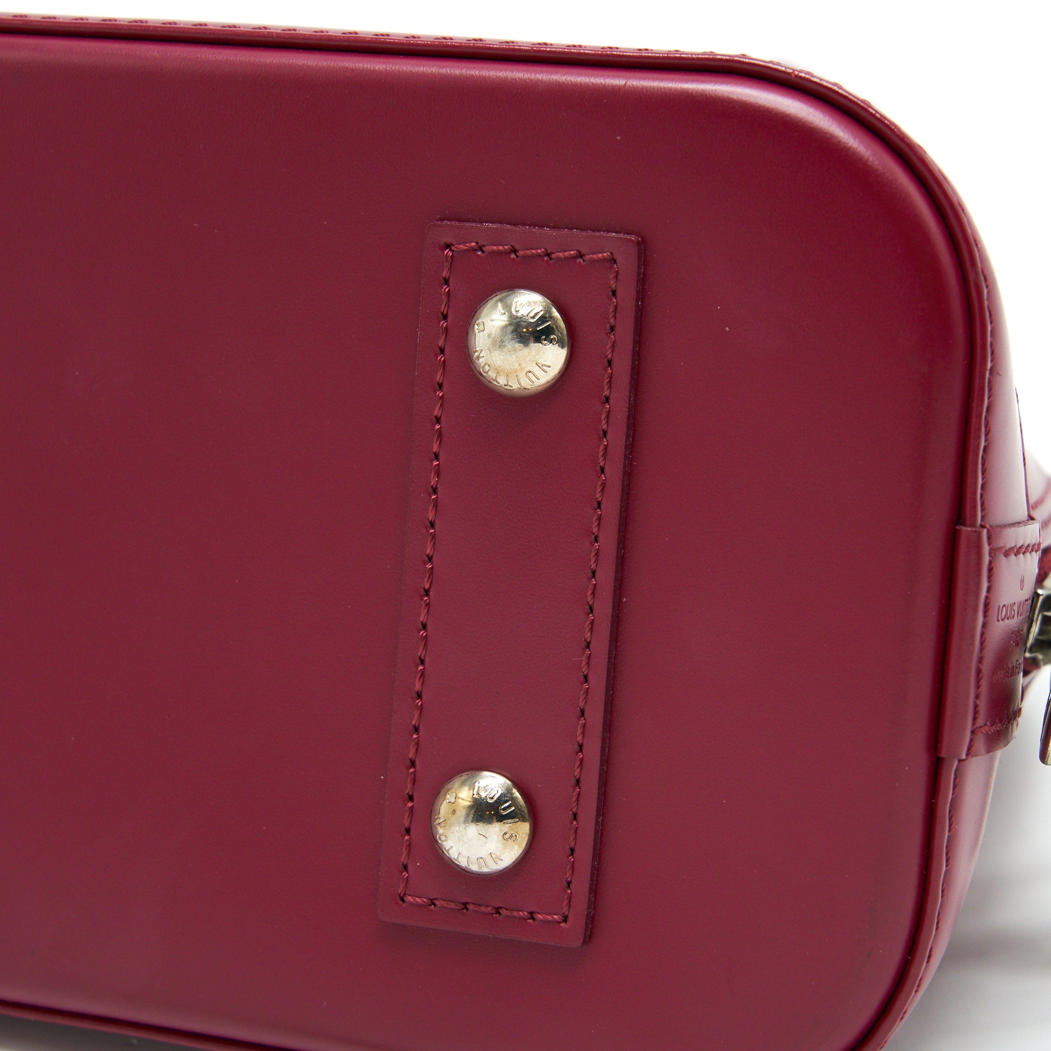 LOUIS VUITTON ALMA BB EPI LEATHER RASPBERRY SHW