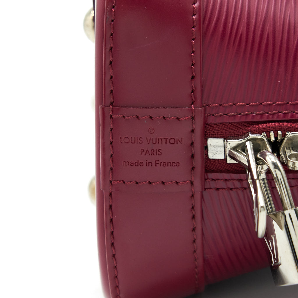 LOUIS VUITTON ALMA BB EPI LEATHER RASPBERRY SHW