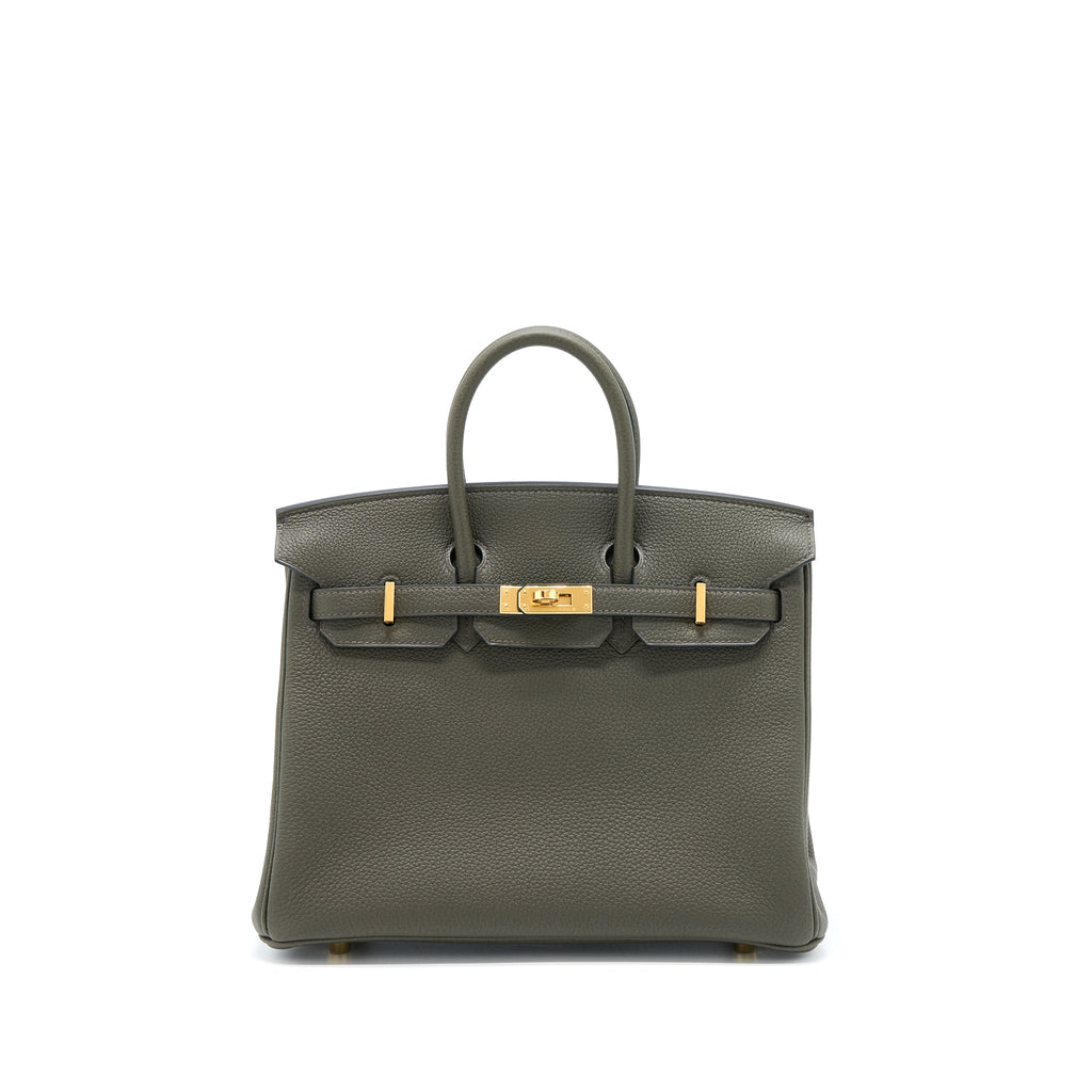 HERMES BIRKIN 25 TOGO C6 VERT DE GRIS GHW