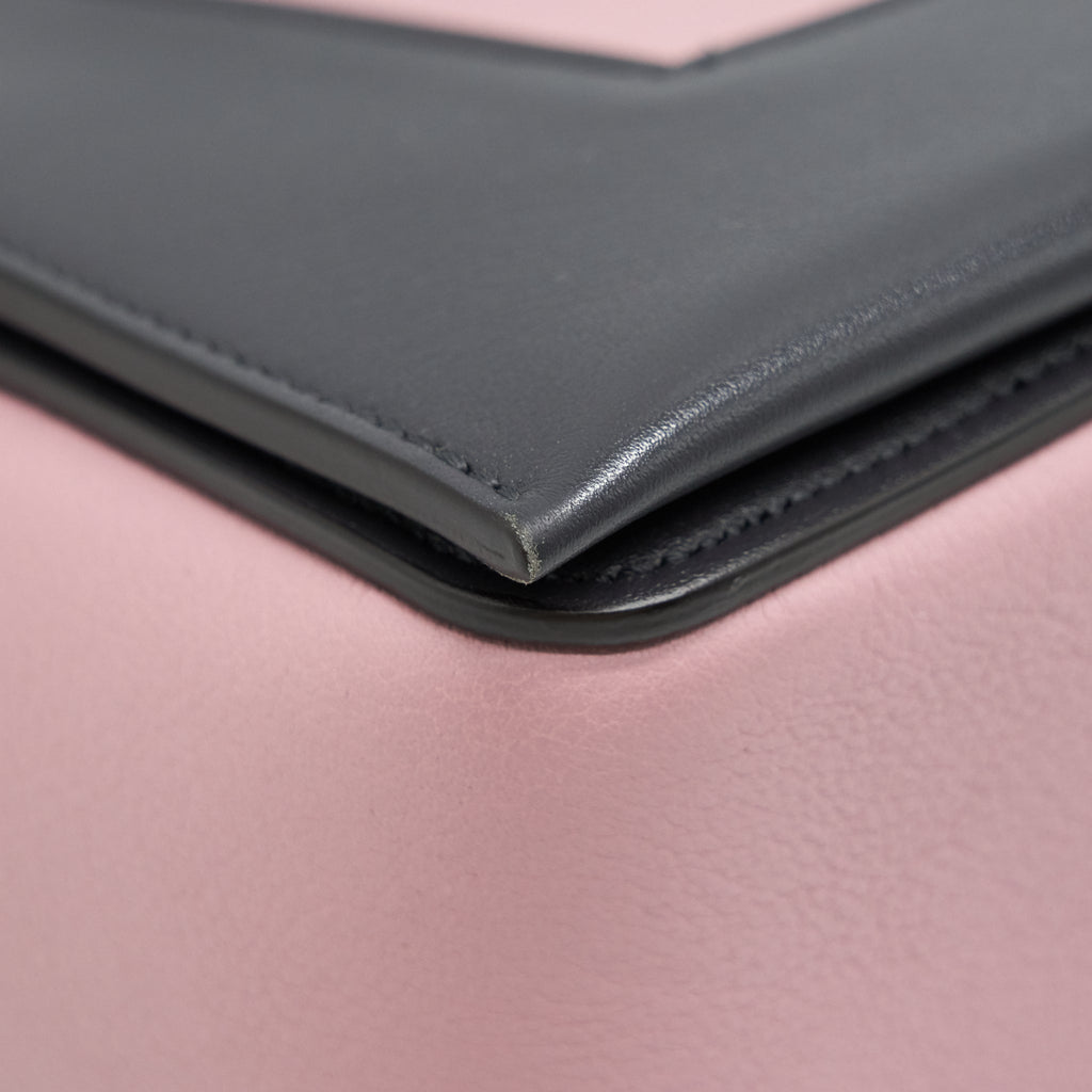 CELINE FRAME SHOULDER BAG LIGHT PURPLE/ DARK GREY
