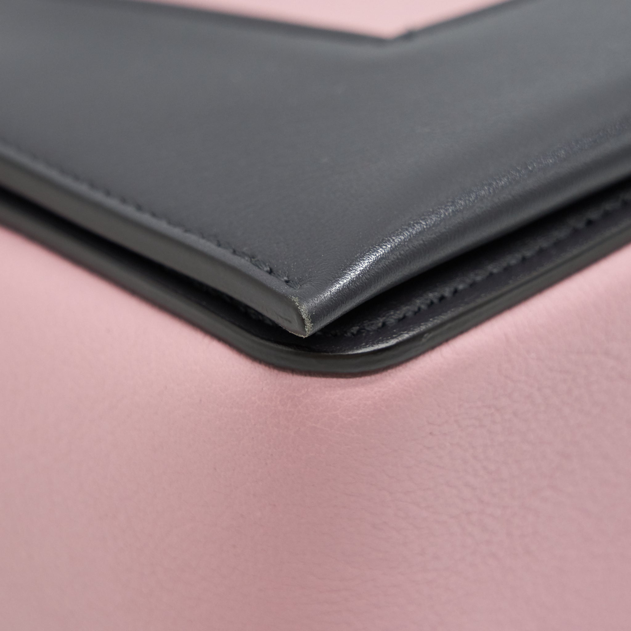 CELINE FRAME SHOULDER BAG LIGHT PURPLE/ DARK GREY