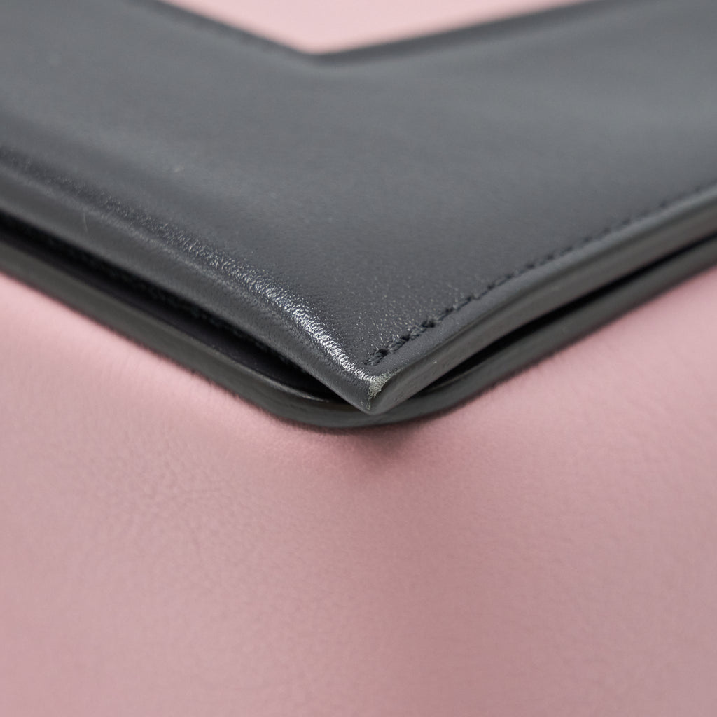 CELINE FRAME SHOULDER BAG LIGHT PURPLE/ DARK GREY