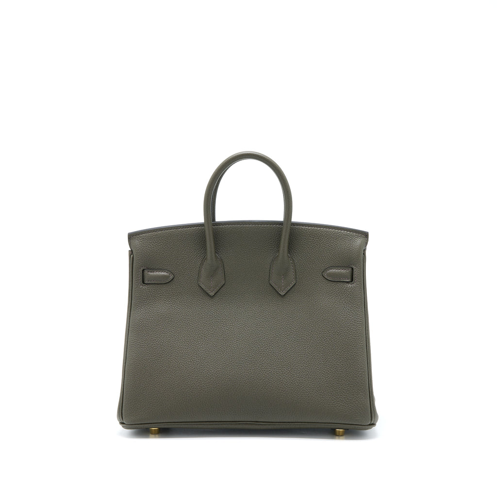 HERMES BIRKIN 25 TOGO C6 VERT DE GRIS GHW