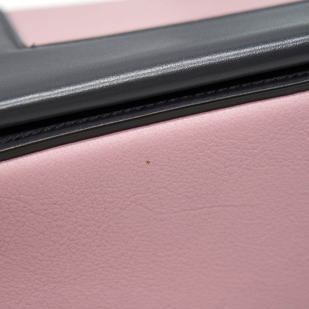 CELINE FRAME SHOULDER BAG LIGHT PURPLE/ DARK GREY