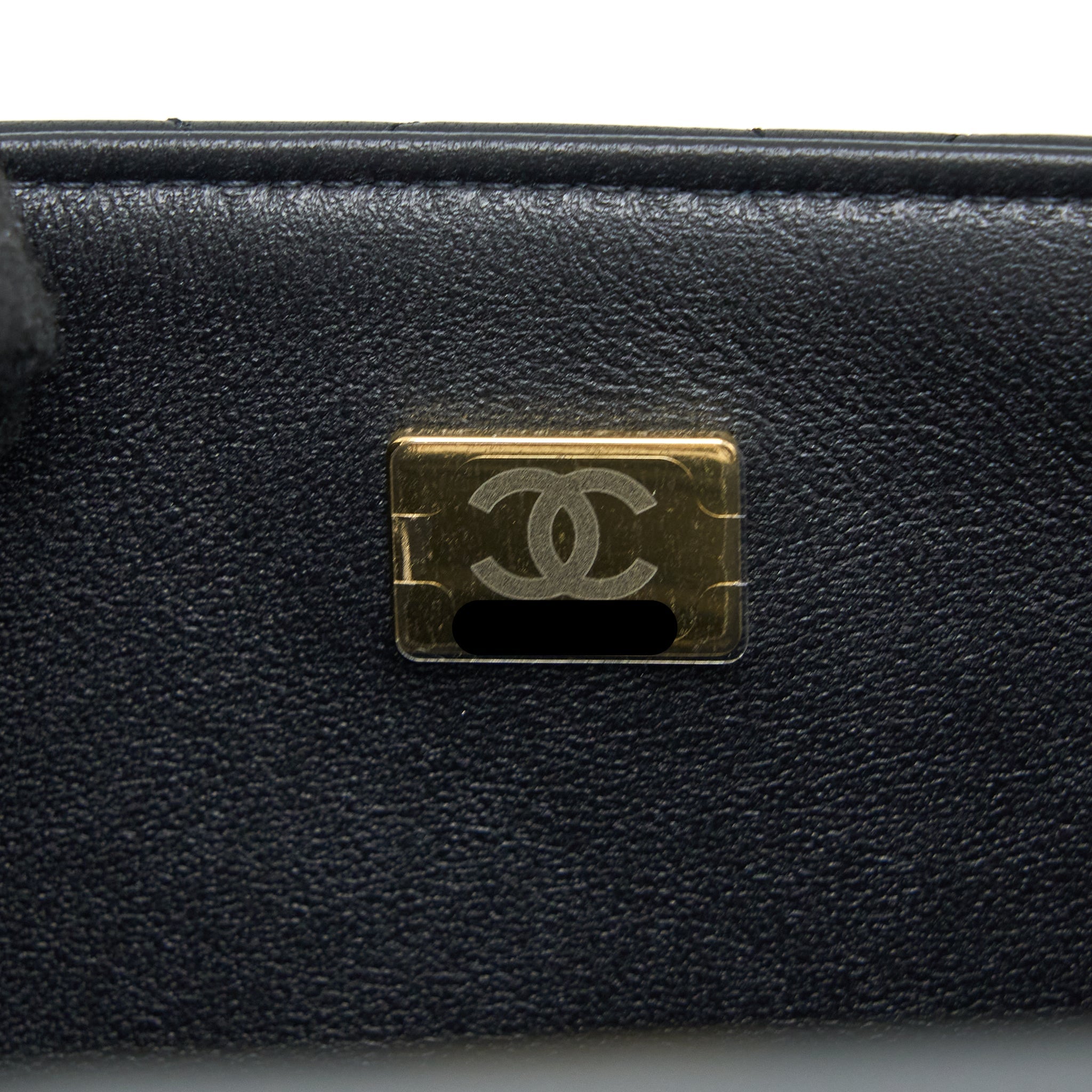 CHANEL TOP HANDLE MINI RECTANGULAR FLAP BAG LAMBSKIN BLACK LGHW (MICROCHIP)